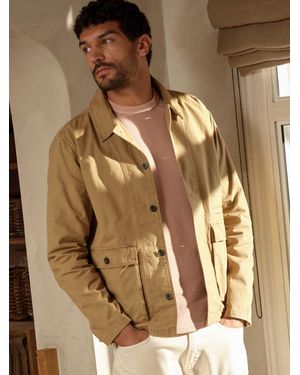 FatFace Garment Dye Worker 100% Cotton Jacket - Natural