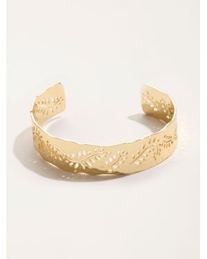 FatFace Leaf Bangle - Natural