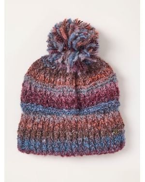 FatFace Fatface Spacedye Bobble Hat - Blue