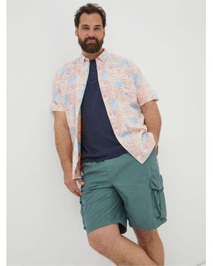 FatFace Fatface Fently Palm Print Shirt - Green