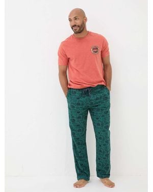 FatFace Outdoors Pyjama Bottoms - Red
