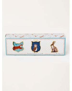 FatFace 3 Pack Woodland Socks - Blue