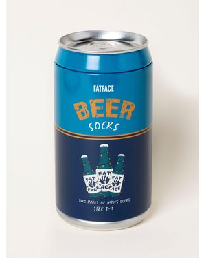 FatFace 2 Pack Beer Socks - Blue