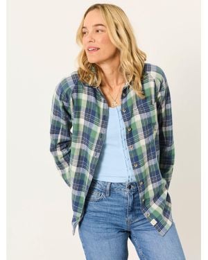 FatFace Fatface Bessie Petite Check Shirt - Blue