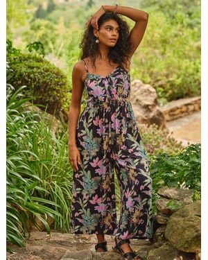 FatFace Salma Jumpsuit - Green
