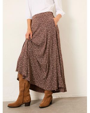 FatFace Fatface Sadie Midi Skirt - Brown