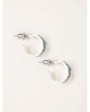FatFace Floral Hoops - Natural