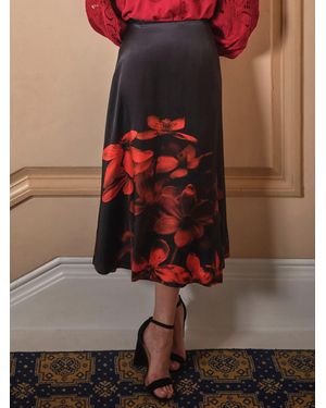 FatFace Fatface Joelle Midi Skirt - Brown