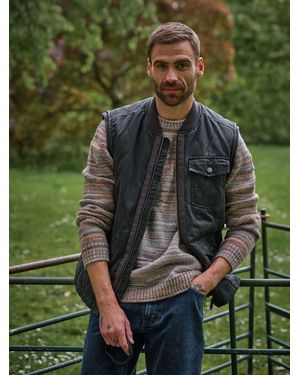 FatFace Wyre Quilted Utility Vest - Green