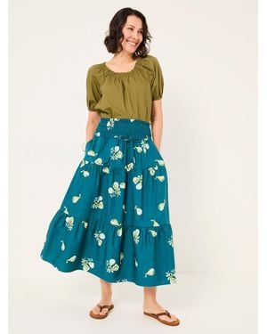 FatFace Fatface Ricky Midi Skirt - Blue