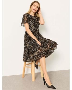 FatFace Fatface Daisy Petite Printed Dress - Natural