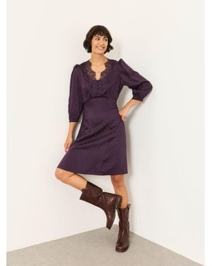 FatFace Libby Petite Dress - Purple