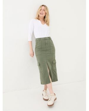 FatFace Fatface Lara Cargo Midi Skirt - Green