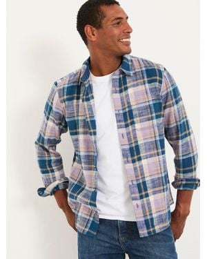 FatFace Fatface Thorn Long Sleeve Check Shirt - Blue