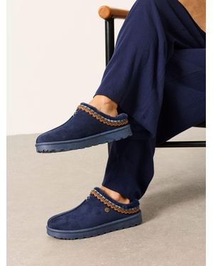 FatFace Lyra Mule Slippers - Blue