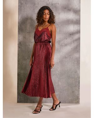 FatFace Fatface Gaia Pleated Skirt - Pink