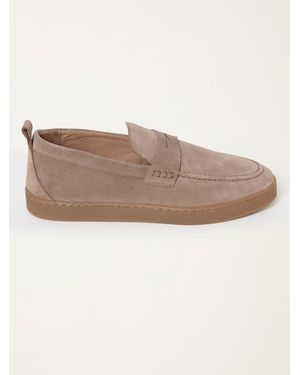 FatFace Fatface Suede Deck Shoes - Natural