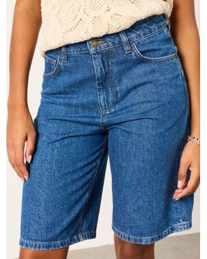 FatFace Fatface Jordan Longline Denim Shorts - Blue