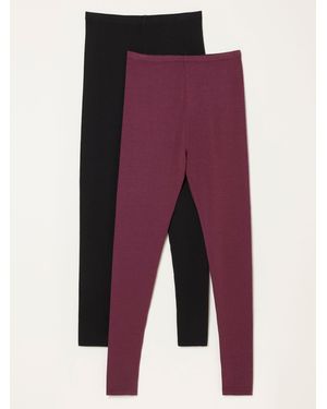 FatFace Fatface 2 Pack Meribel Plum/ Leggings - Purple
