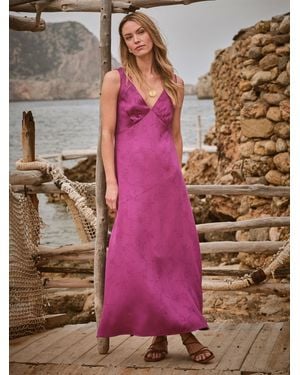 FatFace Fatface Josephine Slip Dress - Purple
