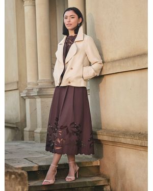 FatFace Cora Regular Trench Coat - Blue