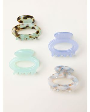 FatFace Fatface 4 Pack Oval Clips - Blue