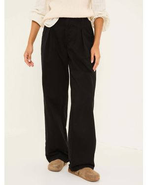 FatFace Saffron Wide Leg Trousers - Black
