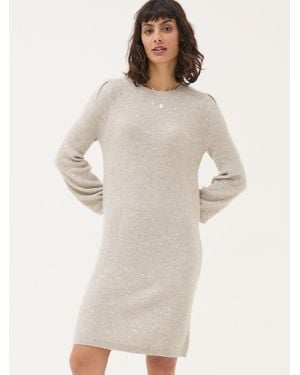 FatFace Eden Knit Dress - White