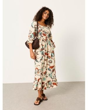 FatFace Fatface Adele Midi Dress - Natural