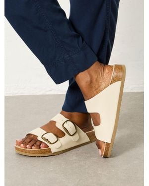 FatFace Meldon Leather Footbed Sandal - Blue