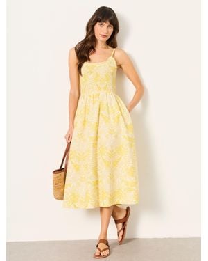FatFace Emmy Midi Dress - Green