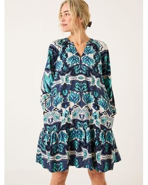 FatFace Fatface Amy Mirrored Dress - Blue