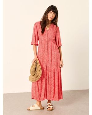 FatFace Fatface Paige Petite Midi Dress - Pink