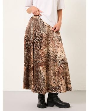 FatFace Fatface Sadie Midi Skirt - Brown