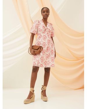 FatFace Fatface Tulip Floral Tile Dress - Natural