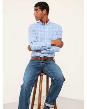 FatFace Egham Long Sleeve Check Shirt - Blue