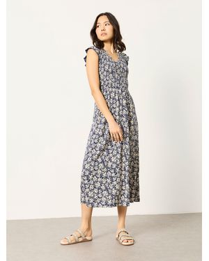 FatFace Fatface Petite Jersey Midi Dress - White