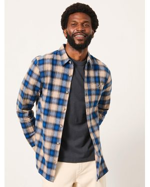 FatFace Fatface Hayle Long Sleeve Check Shirt - Blue