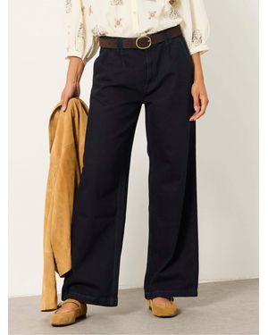 FatFace Maya Pleat Jeans - Blue