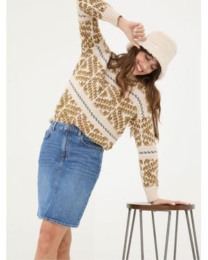 FatFace Fatface Hattie Denim Skirt - Blue