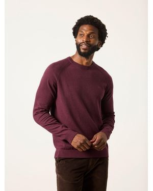 FatFace Rye Crew Neck Knitted Jumper - Red