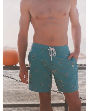 FatFace Fatface Lobster Board Short - Blue