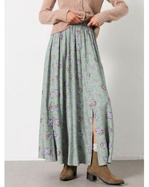 FatFace Fatface Arla Midi Skirt - Grey
