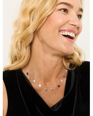 FatFace Star Necklace - Black