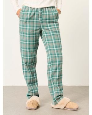 FatFace Ruby Check Relaxed Pyjama Bottoms - Green