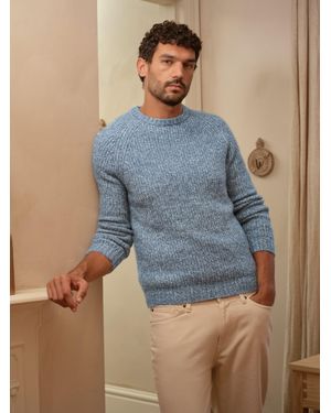 FatFace Sefton Knitted Crew Neck Jumper - Blue