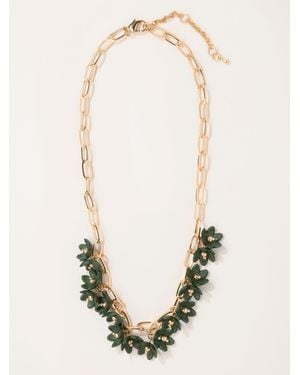 FatFace Fatface Statement Party Necklace - Natural