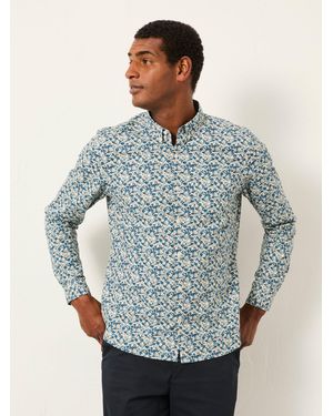 FatFace Long Sleeve Floral Shirt - Brown