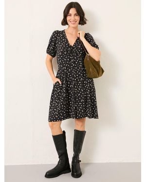 FatFace Fatface Nell Regular Jersey Mini Dress - Natural