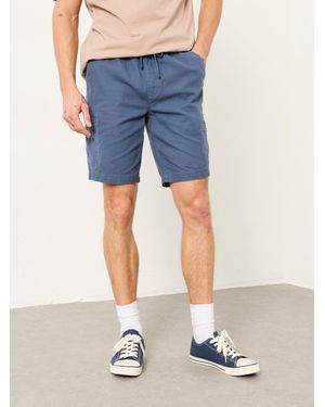 FatFace Fatface Padstow Garment Dye Elasticated Utility Shorts - Blue